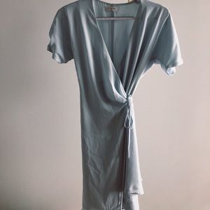 Baby Blue Aritzia WALLACE Dress